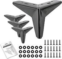 iBorn 4 inch Metal Furniture/Table Legs. Angled DI