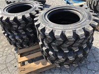 (4) New Camso SKS753 12-16.5 Skidloader Tires