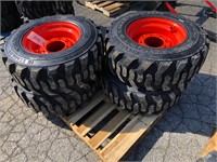 (4) New Forerunner 12-16.5 Skidloader Tires