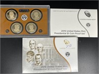 2015 U.S. Mint Presidental $1 Coin Proof Set