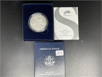 2008-W Burnished Silver Eagle (SP70 First Day of I