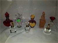 Lot of 8 Vintage Perfume Bottles