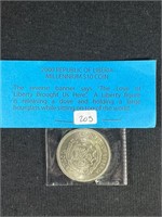 1 $10 Republic of Liberia Millennium Coin
