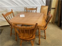 TABLE AND 4 CHAIRS - MAPLE
