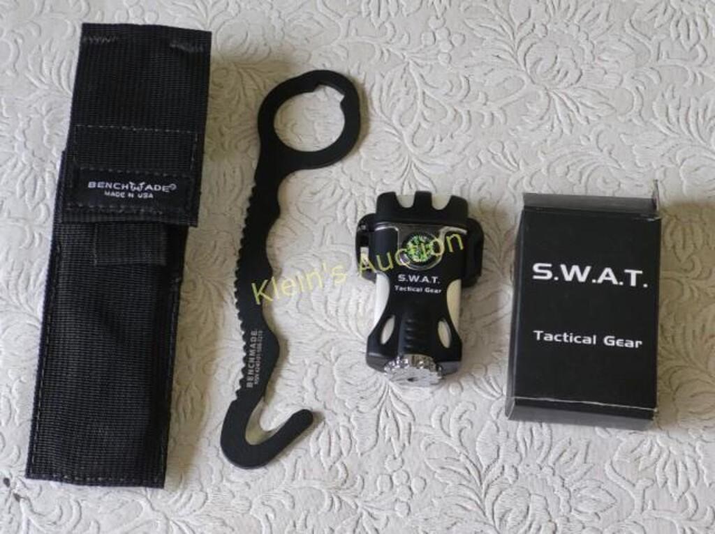 SWAT tactical gear lighter & compass & benchmade