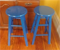 PAIR OF 24" TALL BAR STOOLS - EXCELLENT CONDITION