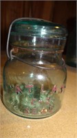 Vintage Atlas E-Z Seal Pint Jar with Glass Lid