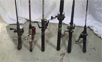Fishing rods and reels.