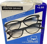 2-packs Of 2 Foster Grant Design Optics +2.50 ^