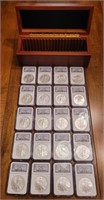 NGC Silver Eagle 20th Ltd Anniv Set 20 Coins Total