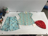 Sizes 12-18 months kids swimming trunks and shirt
