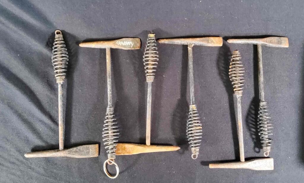 6 Vintage Chipping Hammers for Welding
