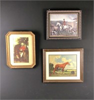 Lot of 3 equestrian prints