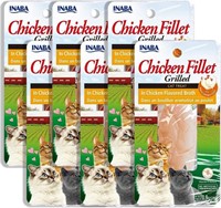 6 Pack Premium Grilled Chicken Fillet Cat Treats