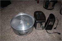 Stock Pots, Toaster and Can Opener