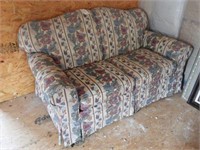 Flexsteel two cushion floral upholstered love