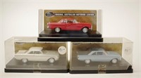 Three Ford Futura Hardtop model cars