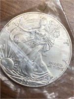 2001 Standing Liberty Silver One Dollar Coin