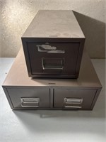 Card File Drawers with Drawers