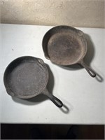 Cast Iron Pans, Wagner Ware, Unmarked except 8