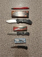 Three new pocket knives