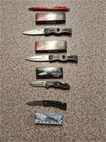 Four new pocket knives