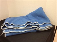 Blue Twin Blanket, 50" x 90"