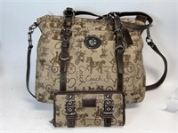 Coach cross body bag and wallet