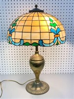 Leaded Art Glass Table Lamp