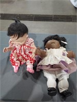 Baby Dolls, #1 15" Doll with Pajamas, #2 plush