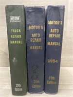 (3) Motors Auto Repair Manuals; 1954, 26th & 2