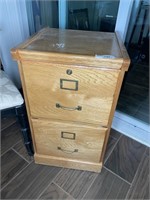 Oak filing cabinet