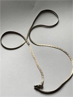 .925 Silver 23" Serpentine Necklace