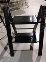 New HBTower Aluminum Step Ladder, Black Step Stool