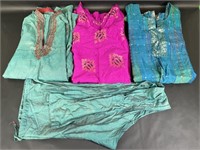 Indian Party Wear, Size 12 Teal Set & 2 Tops