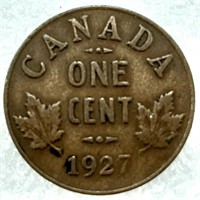 3 GROS SOUS 1¢ CANADA 1927-28-31 avec bas tirage
