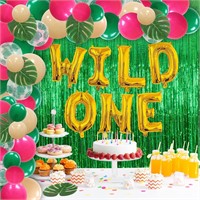 Wild One Birthday Jungle Theme First Birthday Kit