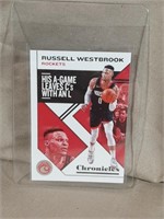 2020 Chronicles Russell Westbrook Basketball Card