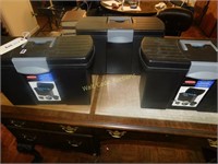 Portable File Boxes Lot of 3 Rubbermaid File