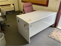 Metal Office Desk & Chair