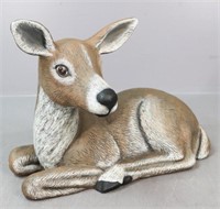 Painted Ceramic Deer Figurine