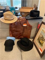 Stetson Hats & Leather Vest