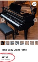11 - TOKAI BABY GRAND PIANO W/ BENCH