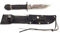 Hunting Knife With Sharpening Stone & Compass