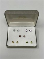 COLLECTION OF GENUINE GEMSTONE EARRINGS: