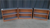 3 MATCHING BOOKCASES