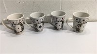 Set of 4 Card Mugs T14B