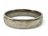 Craftmere Etched Sterling Silver Cuff Bracelet
