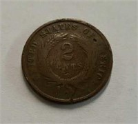 1864 U.S 2-Cent Coin