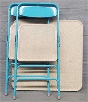 Samsonite Metal Table & (2) Chairs
